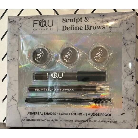 BFY Cosmetics Sculpt Define Brows Kit Universal Shades Smudge-Proof NIB - Picture 3 of 3